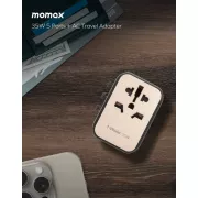 Momax 1-World USB PD35W 5 USB 旅行充電插座 (鈦金屬色) 