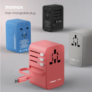 Momax 1-World+ 70W GaN 伸縮充電線旅行插座