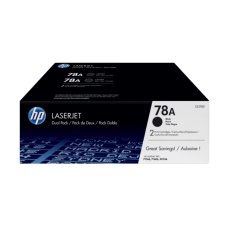 HP 78A 2 包裝黑色原廠 LaserJet 碳粉盒 (CE278AD)