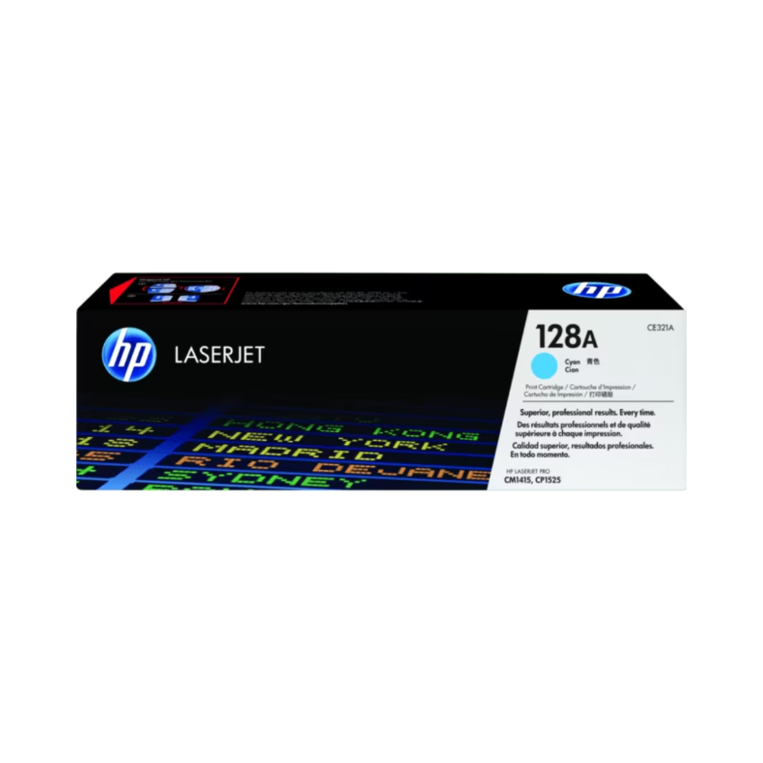 HP 128A 綻藍原廠 LaserJet 碳粉盒 (CE321A)