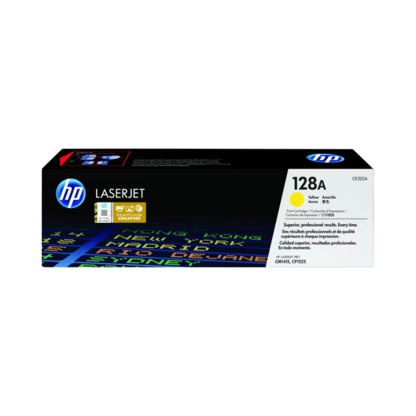 HP 128A 黃色原廠 LaserJet 碳粉盒 (CE322A)