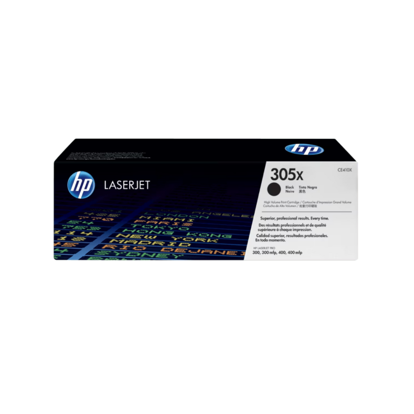 HP 305X 高容量黑色原廠 LaserJet 碳粉盒 (CE410X)