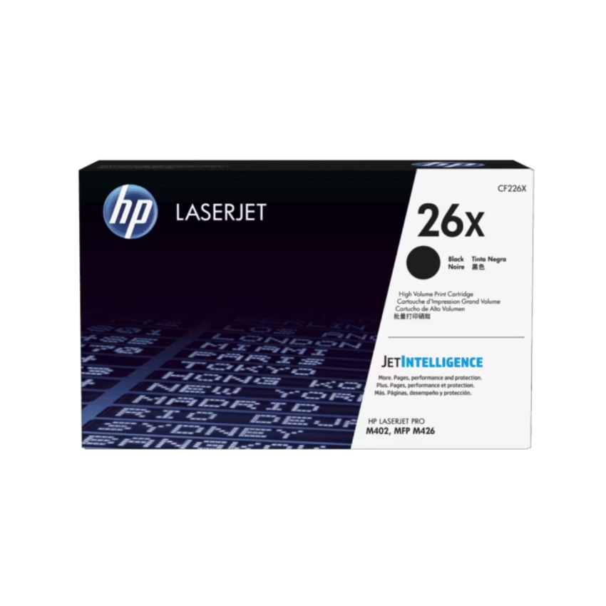 HP 26X 高打印量黑色原廠 LaserJet 碳粉盒 (CF226X)