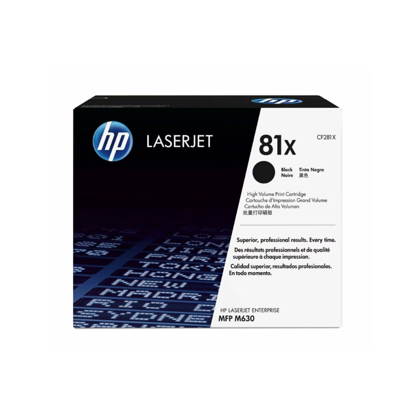 HP 81X 高容量黑色原廠 LaserJet 碳粉盒 (CF281X)