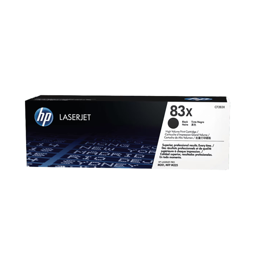 HP 83X 高打印量黑色原廠 LaserJet 碳粉盒 (CF283X)